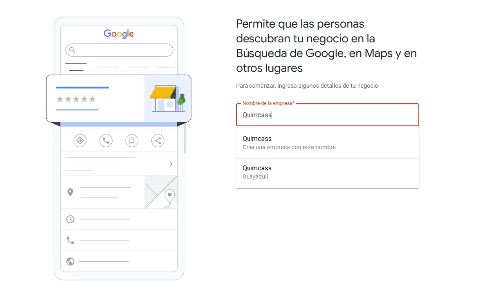 como hacer que mi empresa aparezca en google 4 Paso 4: Como hacer que mi empresa aparezca en google maps agregando el nombre