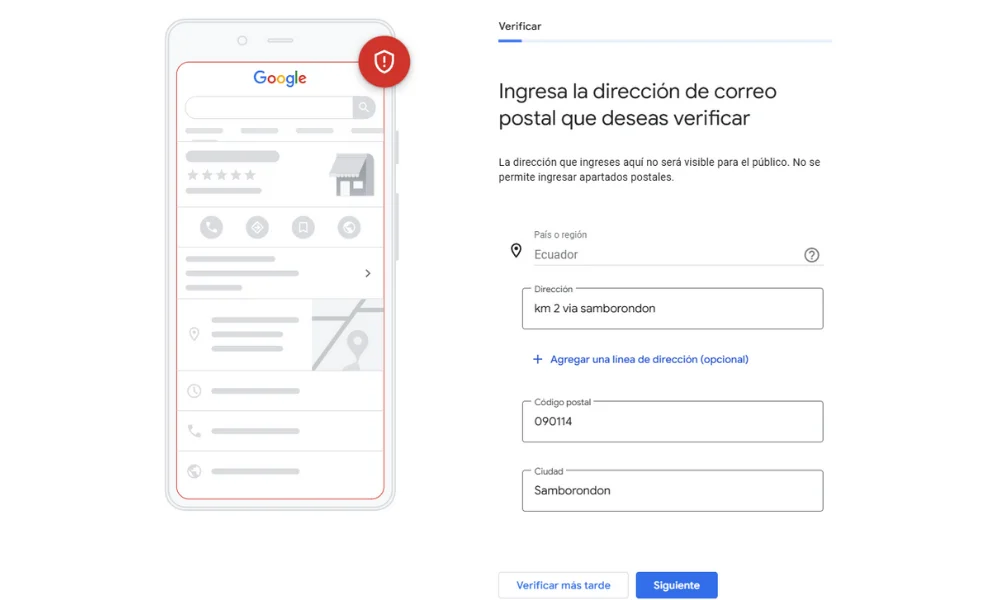 como hacer que mi empresa aparezca en google 9 Paso 9: Como hacer que mi empresa aparezca en google maps ingresando la dirección